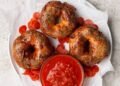 Pizza Protein Bagels (Pepperoni + Cheese Baked In!)