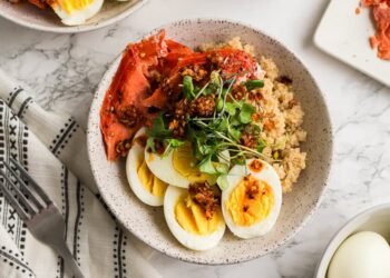 Simple Smoked Salmon Quinoa Bowls