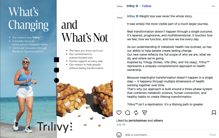 Trilivy Assessment: Optavia’s New Identification
