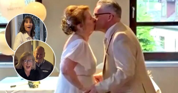 Party turned marriage ceremony surprises visitors