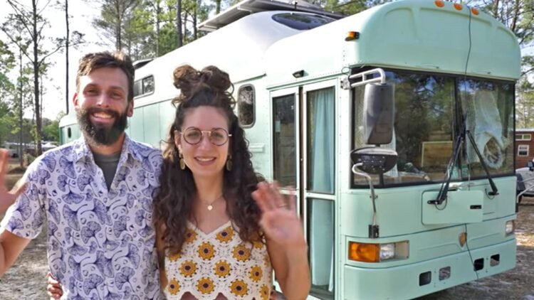 Inside a Customized College Bus Conversion House
