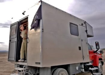 This Off Grid Truck Dwelling Setup Helps Their Dream