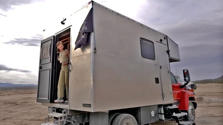 This Off Grid Truck Dwelling Setup Helps Their Dream
