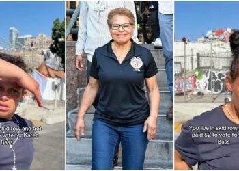 Skid Row Girl Says She Was Paid $2 to Vote for Karen Bass