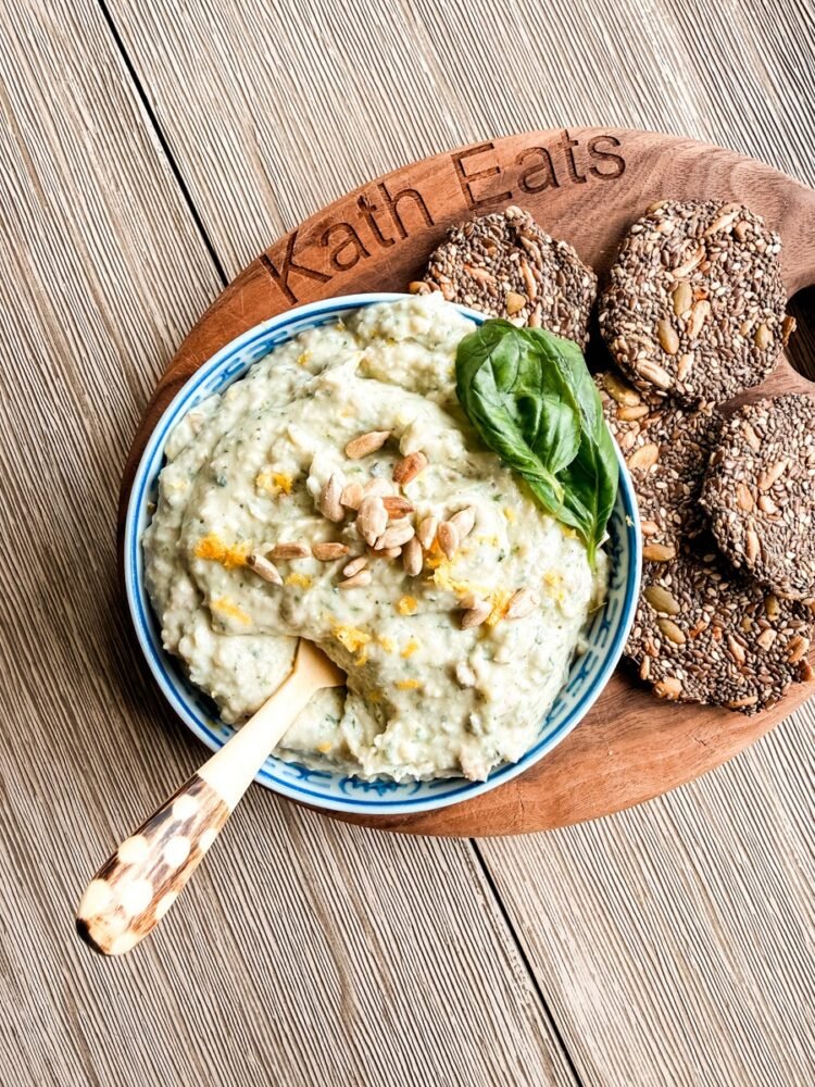 Lemon Basil Bean Dip • Kath Eats