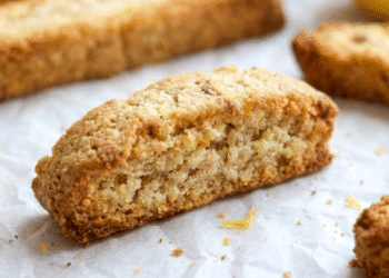 Vegan Gluten-Free Lemon Almond Biscotti from Wholesome Helper