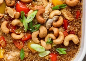 Cashew Rooster Casserole (Excessive-Protein & Simple)