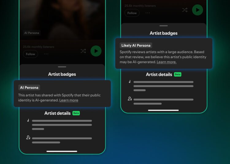 Spotify AI Persona Labels Will Alert Listeners If An Artist Is not Actual