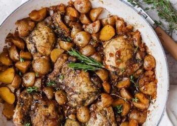 Apple Cider Hen Thighs (One-Skillet Dinner)