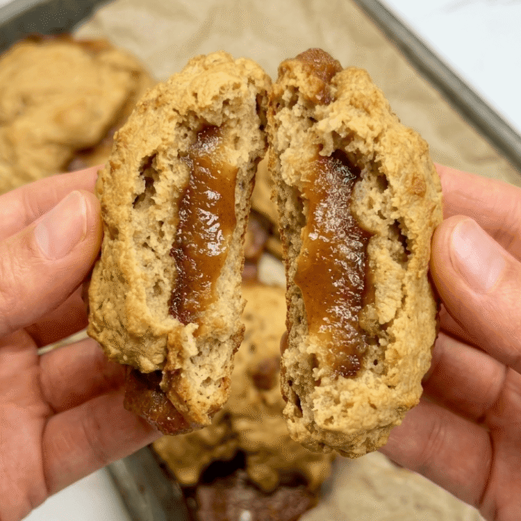 Apple Pie Peanut Butter Protein Cookies [gluten-free + dairy-free] • Wholesome Helper