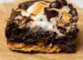 Chocolate Fluffernutter Protein Brownies [grain-free + no added sugar] • Wholesome Helper