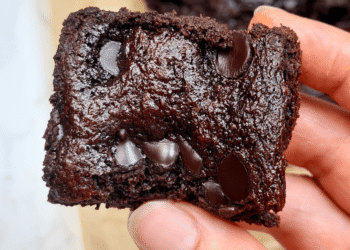 Grain-Free Pink Velvet Protein Brownies [dairy-free + no added sugar] • Wholesome Helper