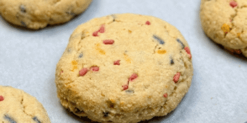 4-Ingredient Funfetti Almond Flour Cookies [high-protein + sugar-free] • Wholesome Helper