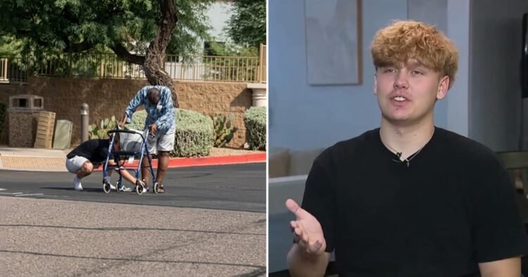 Teen gave sneakers to aged man, then returned